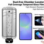 IMAK Full Screen Protector for Samsung Galaxy M56 5G / A56 5G / A36 5G Tempered Glass Full Glue Film with Dust-free Installation Tool (Fingerprint Unlock)