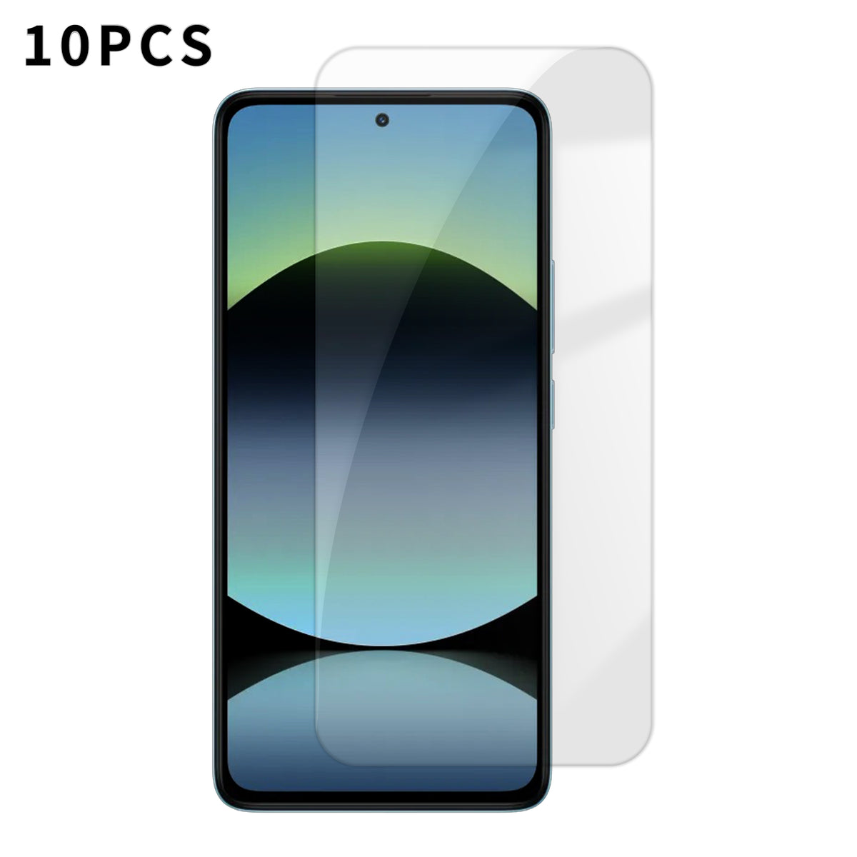 10 stk. HD-skærmbeskyttelse i høj aluminium-silikone, anti-fingeraftryk, hærdet glasfilm til Xiaomi Redmi Note 14S 4G (ikke fuld dækning)