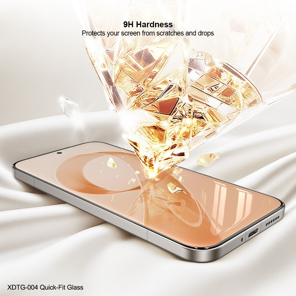 XUNDD XDTG-004 fuldskærmsbeskytter til Samsung Galaxy A27 5G med fuld lim, 0.33MM 2.5D HD-højaluminium-silikoneglas og støvfjernelsesværktøj