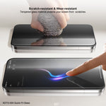 XUNDD XDTG-004 För Samsung Galaxy A57 5G Helskärmsskydd Helklistrande 0,33 mm 2,5D HD Hög Aluminium Silikon Glasfilm med Dammborttagningsverktyg