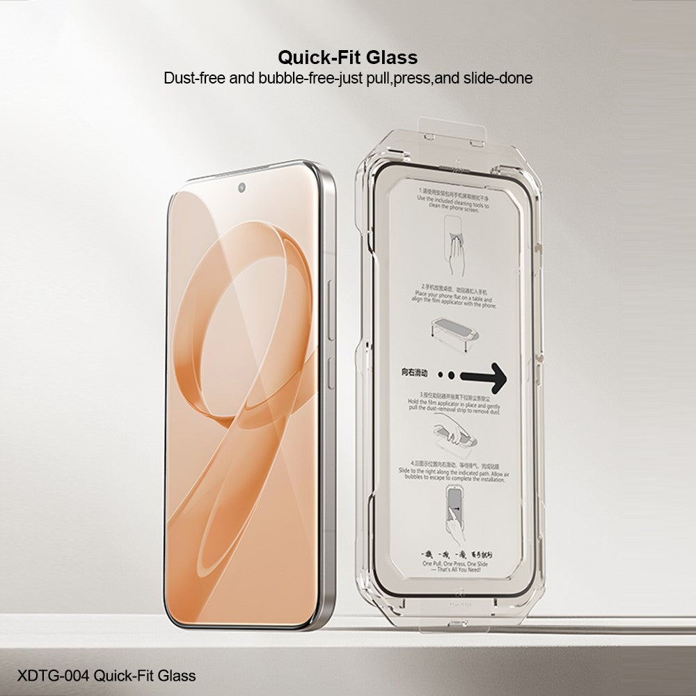 XUNDD XDTG-004 Full Screen Protector For Honor 500 5G  /  500 Pro 5G Full Glue 0.33MM 2.5D HD High Aluminium Silicon Glass Film with Dust Removal Tool