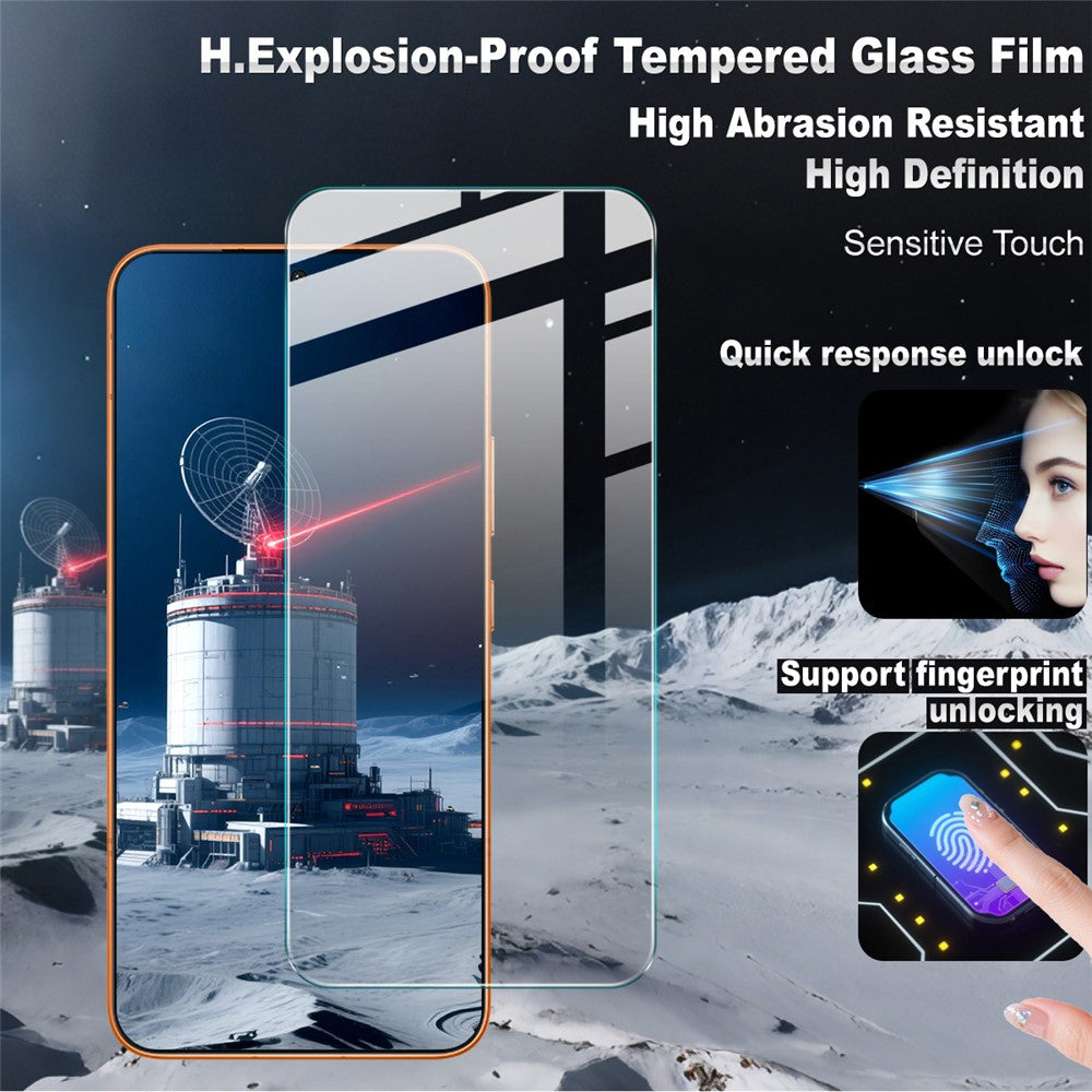 IMAK H Series For Honor Power2 5G Screen Protector Tempered Glass Film (Not Complete Coverage) (Fingerprint Unlock)