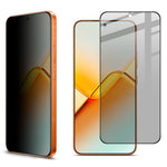 IMAK For Honor Power2 5G Privacy Screen Protector Anti Peep Full Cover Tempered Glass Film (Fingerprint Unlock)