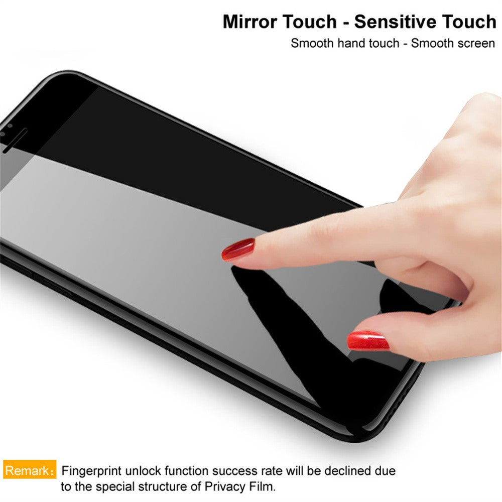 IMAK For Honor Power2 5G Privacy Screen Protector Anti Peep Full Cover Tempered Glass Film (Fingerprint Unlock)