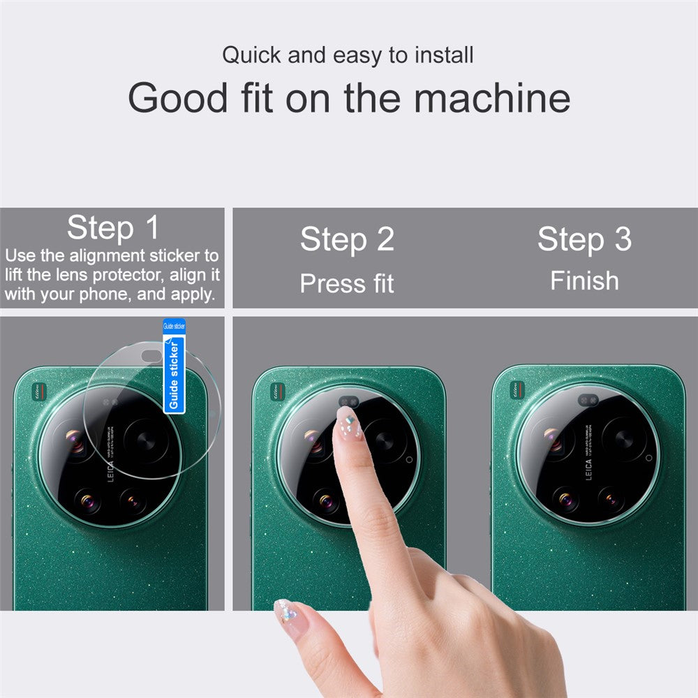 IMAK För Xiaomi 17 Ultra 5G / 17 Ultra av Leica Kameralinsskydd Tunn Härdat Glas Heltäckande Linsfilm