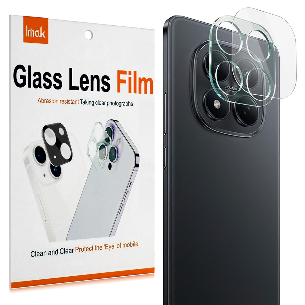 IMAK For Xiaomi Redmi Note 15 Pro 4G (Global) Tempered Glass Full Cover Camera Lens Protector + Acrylic Lens Cap