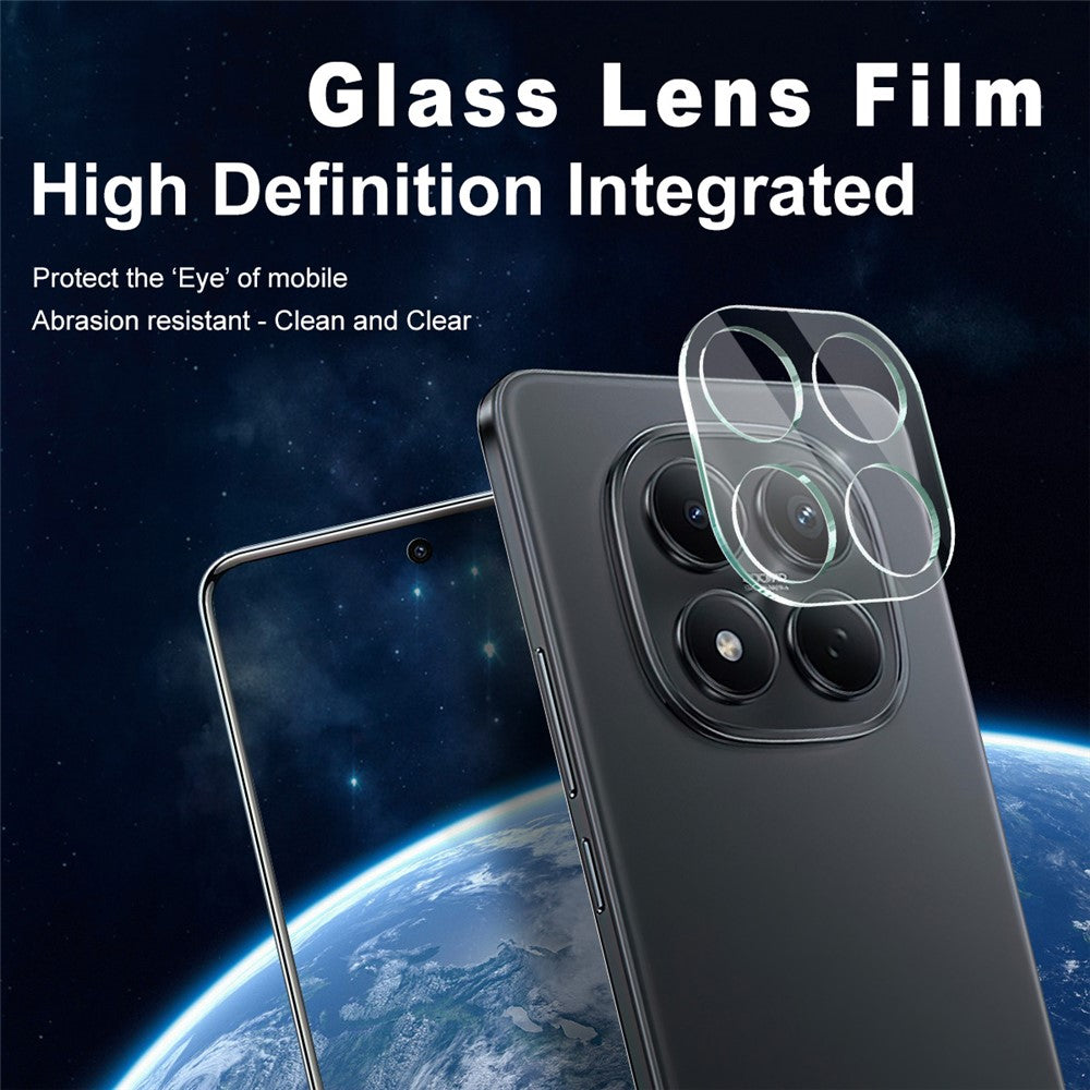 IMAK For Xiaomi Redmi Note 15 Pro 4G (Global) Tempered Glass Full Cover Camera Lens Protector + Acrylic Lens Cap
