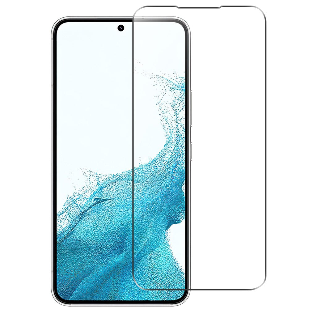 Til Samsung Galaxy A54 5G Anti-ridse Hærdet Glasfilm 2.5D Buet Kant HD Klar Anti-eksplosion Skærmbeskytter