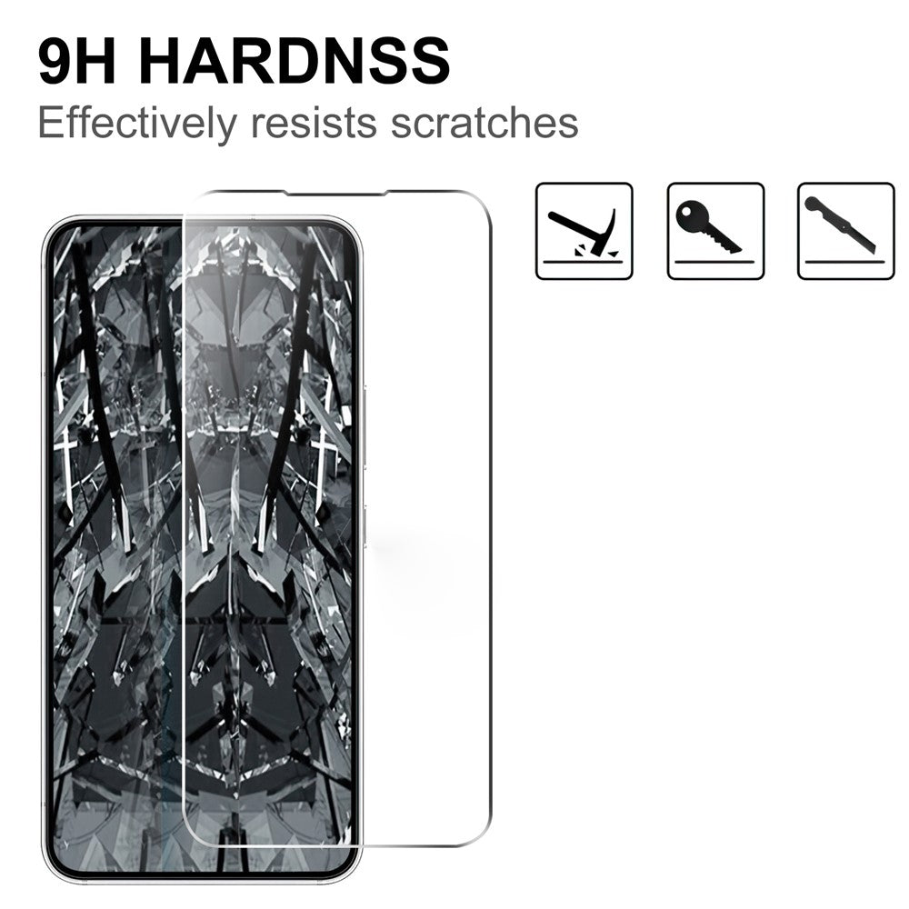 Til Samsung Galaxy A54 5G Anti-ridse Hærdet Glasfilm 2.5D Buet Kant HD Klar Anti-eksplosion Skærmbeskytter