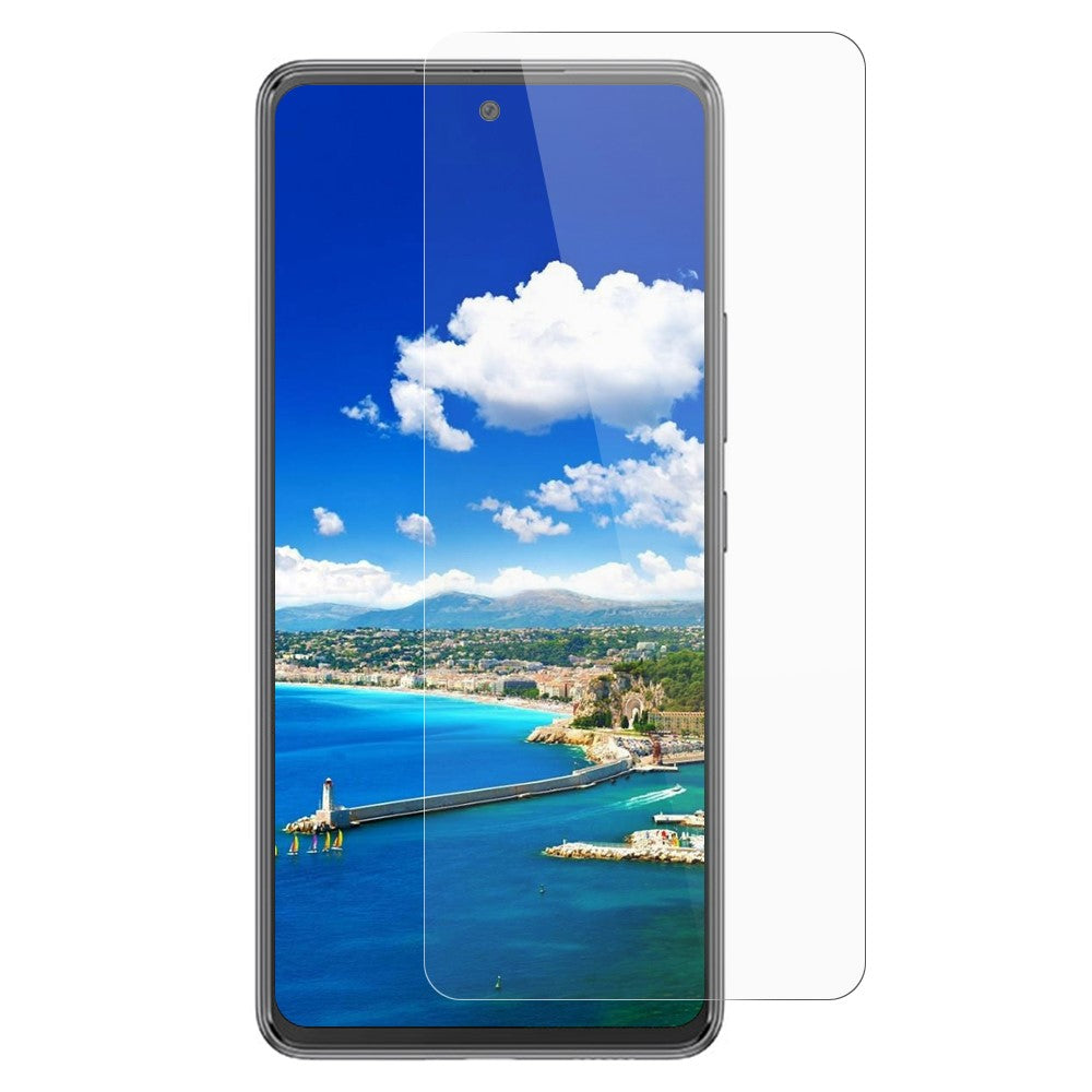 AMORUS til Samsung Galaxy A54 5G eksplosionssikker 2.5D Arc Edge højaluminium-silikone glasfilm ultraclear skærmbeskytter