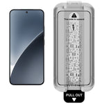 IMAK 3Pcs Tempered Glass For Xiaomi 15  /  15 Custom Edition Full Screen Protector Full Glue Film with Dust-free Installation Tool (Fingerprint Unlock)