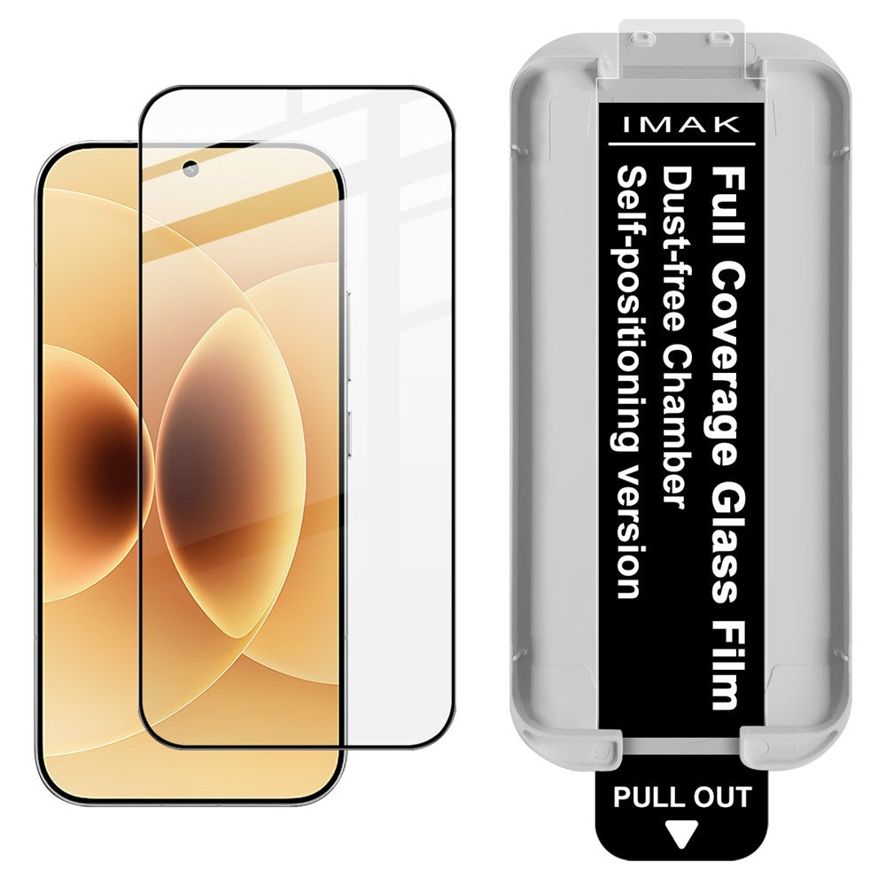 IMAK-hærdet glas til Xiaomi 17/17 Pro, fuldskærmsbeskyttelse, fuldklæbende film med støvfrit monteringsværktøj (fingeraftryksoplåsning)