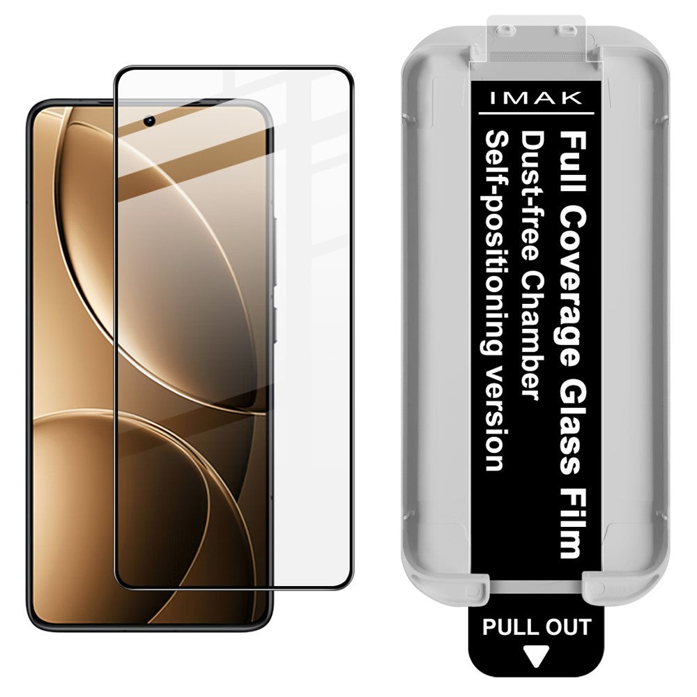IMAK hærdet glas til Xiaomi Poco F7 Pro 5G / Redmi K80 5G, fulddækkende skærmbeskytter med fuld lim, film med støvfri installationsværktøj (fingeraftryksoplåsning)