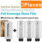 IMAK 3Pcs Tempered Glass For Xiaomi Poco F7 Pro 5G  /  Redmi K80 5G Full Screen Protector Full Glue Film with Dust-free Installation Tool (Fingerprint Unlock)