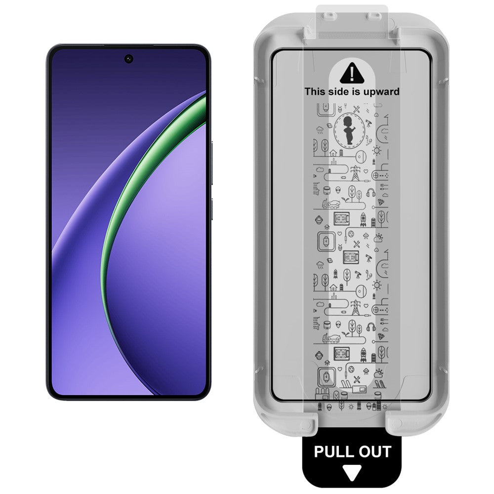 IMAK Härdat Glas För Oppo K13 Turbo 5G / K13 Turbo Pro 5G Helskärmsskydd Helhäftande Film med Dammfritt Monteringsverktyg (Fingeravtryckslåsning)