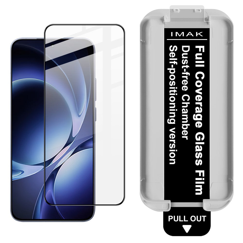 IMAK För Xiaomi Redmi K80 Ultra 5G Härdat Glas Helskärmsskydd Helhäftande Film med Dammfritt Monteringsverktyg (Fingeravtryckslåsning)
