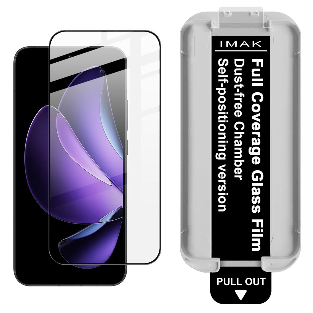 IMAK 3Pcs Tempered Glass For Oppo A6 Pro 5G  /  4G  /  Reno13 5G (Global)  /  Reno14 5G (Global) Full Screen Protector Full Glue Film with Dust-free Installation Tool (Fingerprint Unlock)