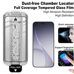 IMAK Härdat Glas För Oppo Reno15 Pro Max 5G (Global) / Reno15 Pro 5G (Kina) Helskärmsskydd Helhäftande Film med Dammfritt Monteringsverktyg (Fingeravtryckslåsning)