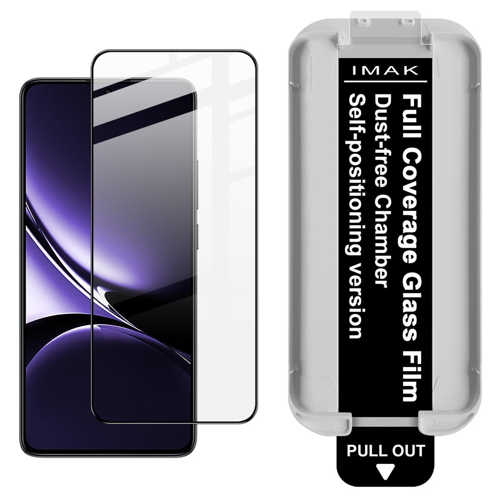 IMAK Tempered Glass For Xiaomi Poco X7 Pro 5G  /  Redmi Turbo 4 5G Full Screen Protector Full Glue Film with Dust-free Installation Tool (Fingerprint Unlock)