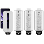 IMAK 3 stk. hærdet glas til Xiaomi Poco X7 Pro 5G / Redmi Turbo 4 5G, fuldskærmsbeskyttelse med fuldlimet film og støvfri monteringsværktøj (oplåsning med fingeraftryk)