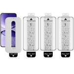 IMAK 3Pcs Tempered Glass For Xiaomi Poco F7 5G  /  Redmi Turbo 4 Pro 5G Full Screen Protector Full Glue Film with Dust-free Installation Tool (Fingerprint Unlock)