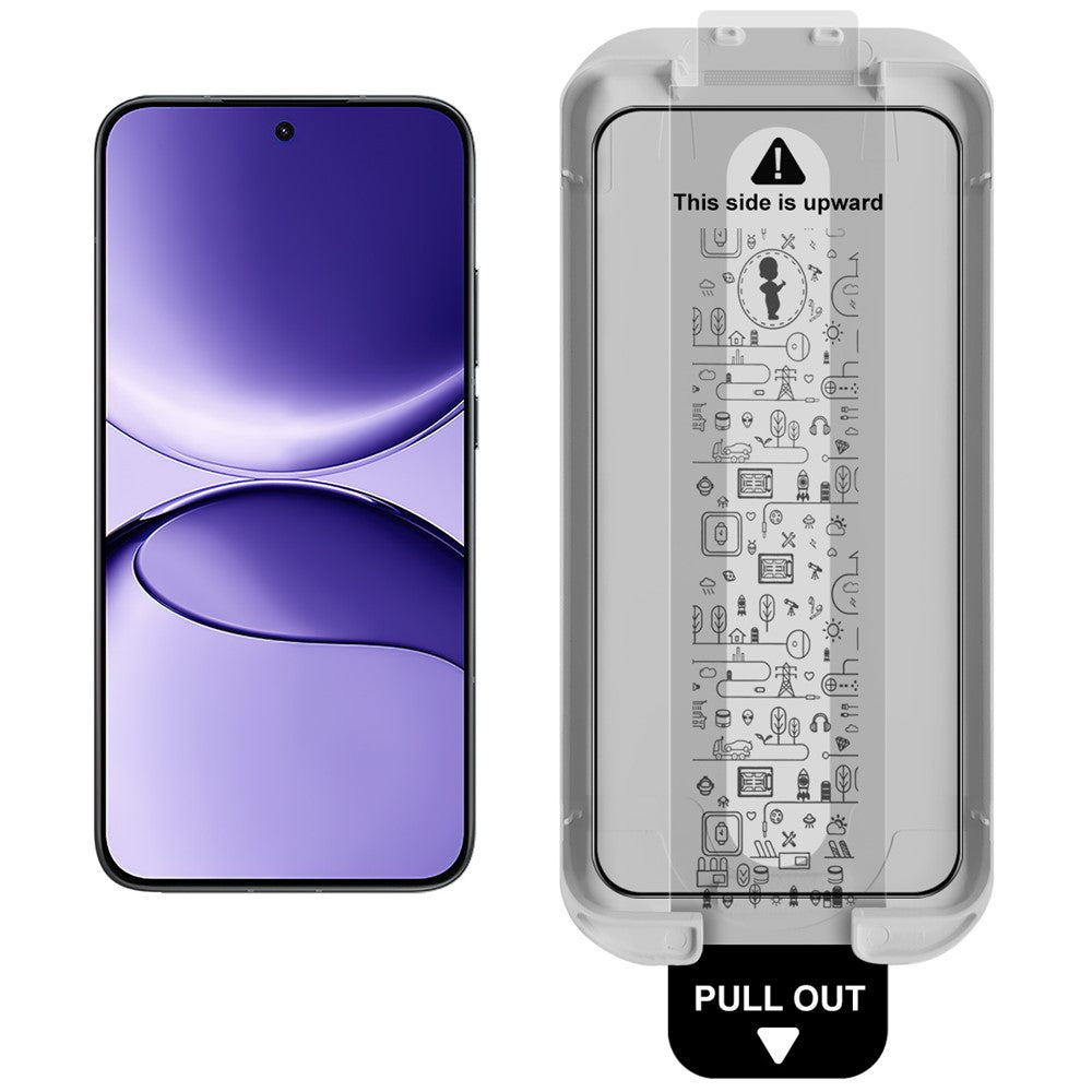 IMAK 3Pcs Tempered Glass For Xiaomi Poco F7 5G  /  Redmi Turbo 4 Pro 5G Full Screen Protector Full Glue Film with Dust-free Installation Tool (Fingerprint Unlock)