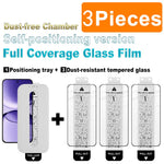 IMAK 3Pcs Tempered Glass For Xiaomi Poco F7 5G  /  Redmi Turbo 4 Pro 5G Full Screen Protector Full Glue Film with Dust-free Installation Tool (Fingerprint Unlock)
