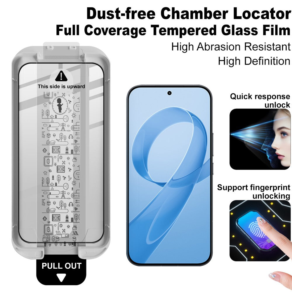 IMAK Tempered Glass For Xiaomi Poco F8 Ultra  /  Redmi K90 Pro Max 5G Full Screen Protector Full Glue Film with Dust-free Installation Tool (Fingerprint Unlock)