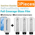 IMAK 3 st. härdat glas för Xiaomi Poco F8 Ultra / Redmi K90 Pro Max 5G helskärmsskydd helhäftad film med dammfritt installationsverktyg (fingeravtryckslåsning)