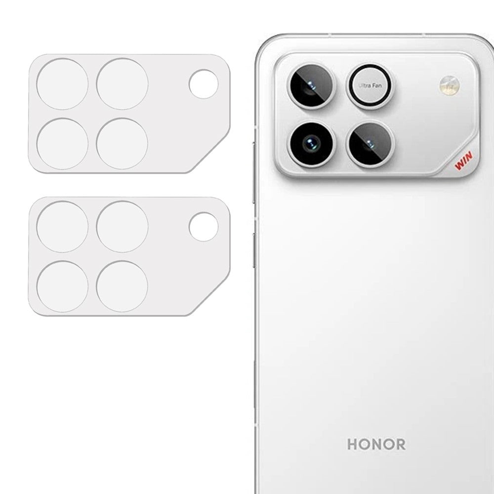 2Pcs For Honor Win 5G Full Coverage Camera Lens Protector 3D Arc Edge Anti-Scratch Tempered Glass Lens Film