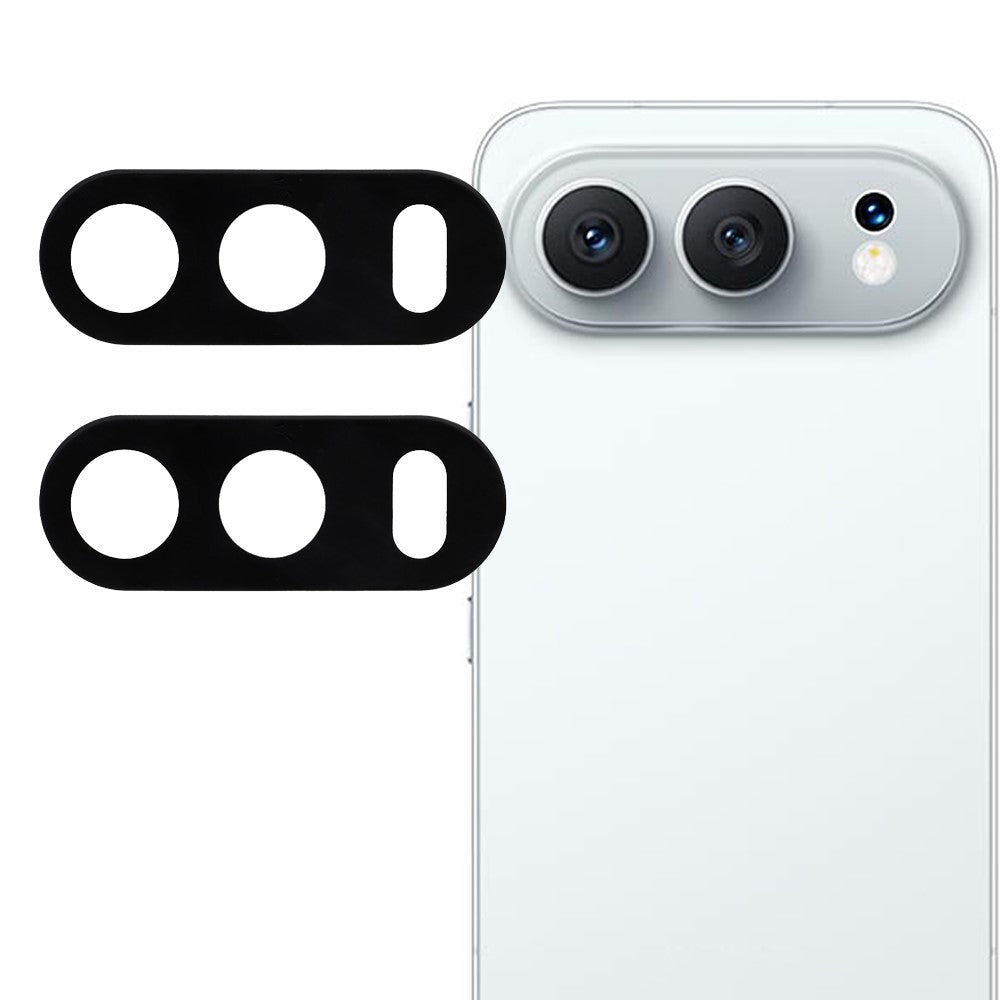2Pcs For Honor 500 5G Full Coverage Camera Lens Protector Silk Printing Tempered Glass Lens Film 3D Arc Edge