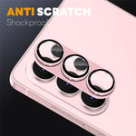 NORTHJO Samsung Galaxy S26+ Kameralinsskydd Matt Metall/Glas - Rosa