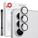 NORTHJO Samsung Galaxy S26+ Kameralinsskydd Matt Metall/Glas - Silver