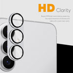 NORTHJO Samsung Galaxy S26+ Kameralinsskydd Matt Metall/Glas - Silver