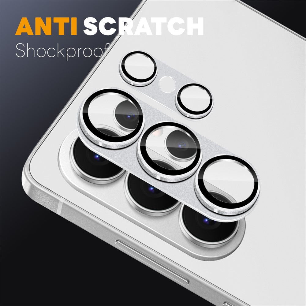 NORTHJO Samsung Galaxy S26 Ultra Kameralinsskydd Matt Metall/Glas - Silver