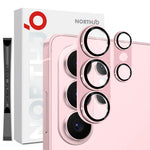 NORTHJO Samsung Galaxy S26 Ultra Kameralinsskydd Matt Metall/Glas - Rosa