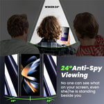 2 stk. anti-spion-skærmbeskyttelse til Samsung Galaxy S26, fuld skærm, høj aluminium-silikoneglasfilm (fingeraftrykslås)
