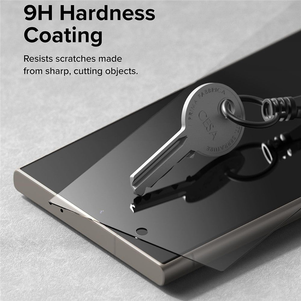 Samsung Galaxy S26 Helskärmsskydd HD Klar Hög Aluminium Silikon Glasfilm med Dammborttagningsverktyg (Fingeravtryckslåsning)
