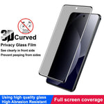 IMAK For Xiaomi Redmi Note 15 Pro 4G (Global) Anti Spy Screen Protector Full Cover Side Glue Tempered Glass Film