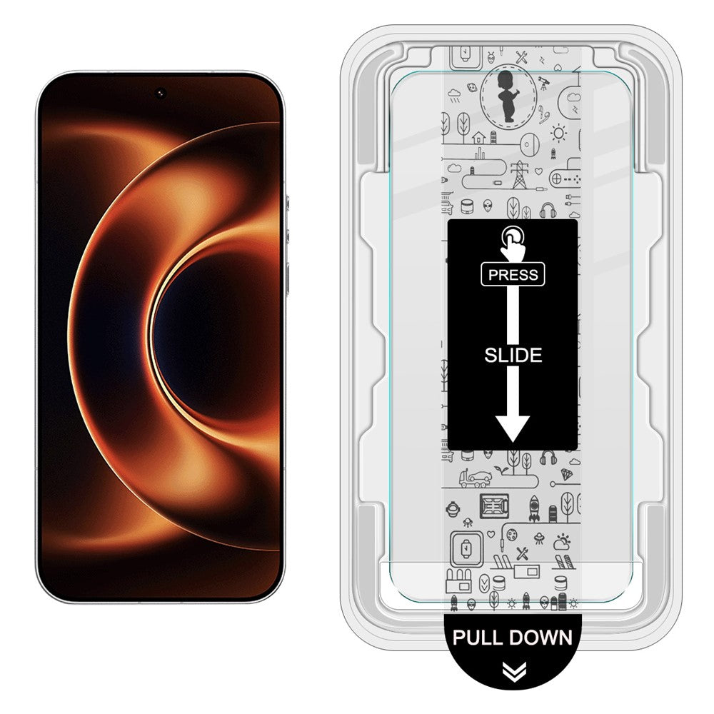 IMAK For Xiaomi 17 Ultra 5G / 17 Ultra by Leica Tempered Glass Screen Protector with Dust-free Installation Tool (Fingerprint Unlock) (Not Complete Coverage)