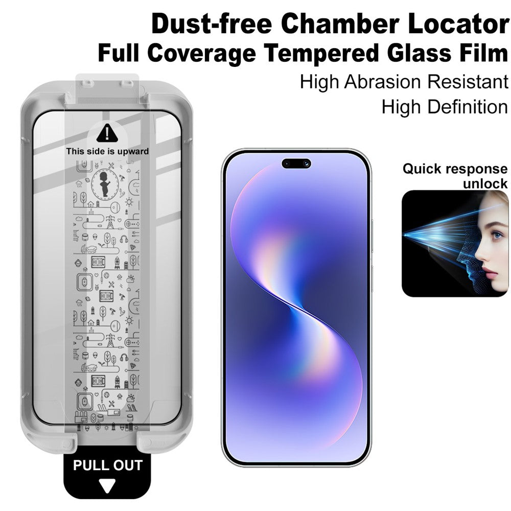 IMAK For Huawei nova 15 Pro 5G / nova 15 Ultra 5G Tempered Glass Full Screen Protector Full Glue Film with Dust-free Installation Tool