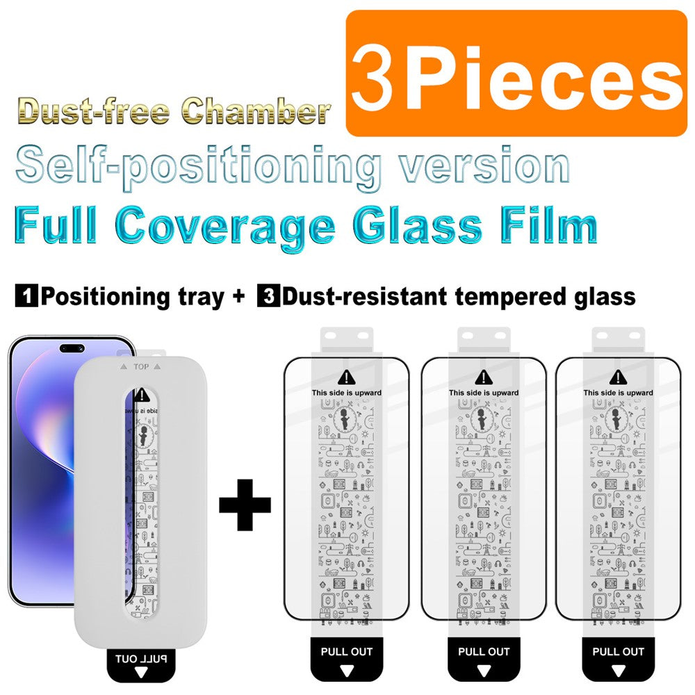 IMAK 3Pcs For Huawei nova 15 Pro 5G / nova 15 Ultra 5G Tempered Glass Full Screen Protector Full Glue Film with Dust-free Installation Tool