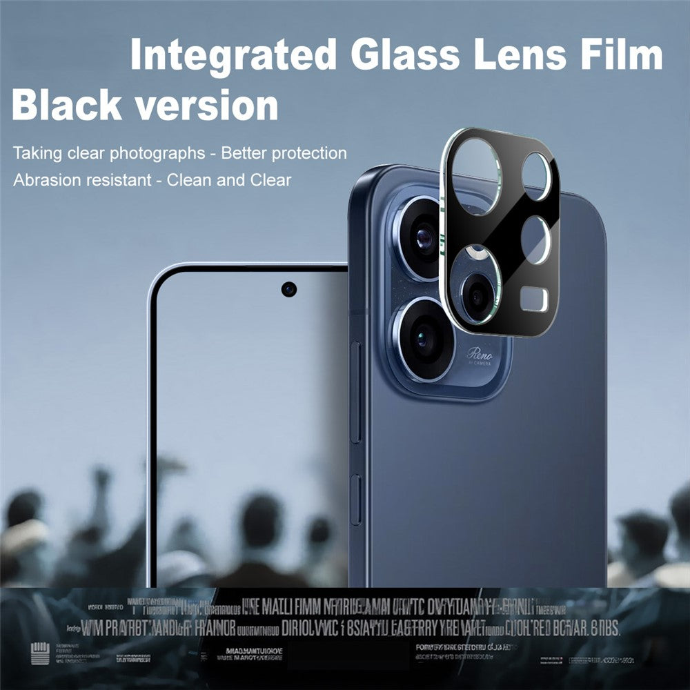 IMAK För Oppo Reno15 F 5G Härdat Glas Heltäckande Linsfilm + Akrylskydd