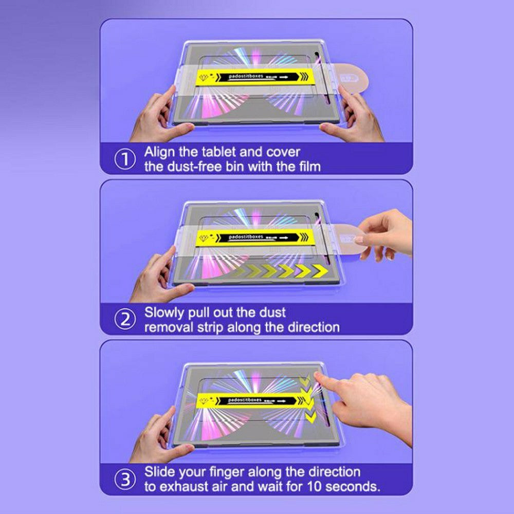 For Huawei MatePad 11.5 (2026) Screen Protector Full Coverage Tempered Glass HD Film with Automatic Dust Removal  Tool