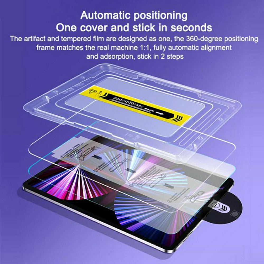 For Honor Pad X10 Pro Screen Protector Full Coverage Tempered Glass HD Film with Automatic Dust Removal Tool