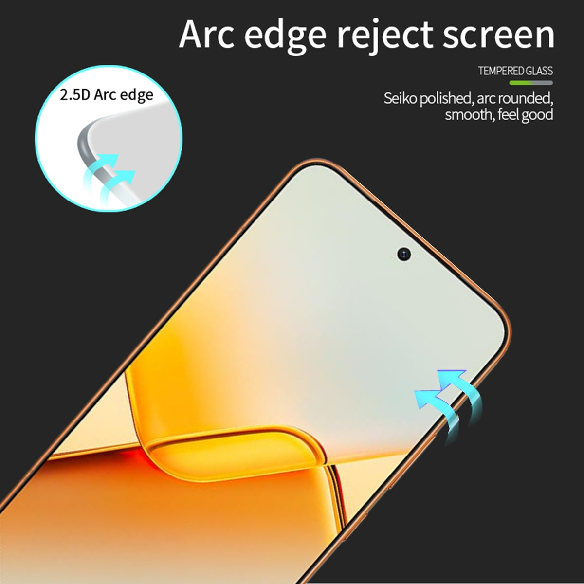 MOFI For Honor Power2 5G Screen Protector 9H Full Glue Full Coverage High Aluminum-Silicon Glass Film