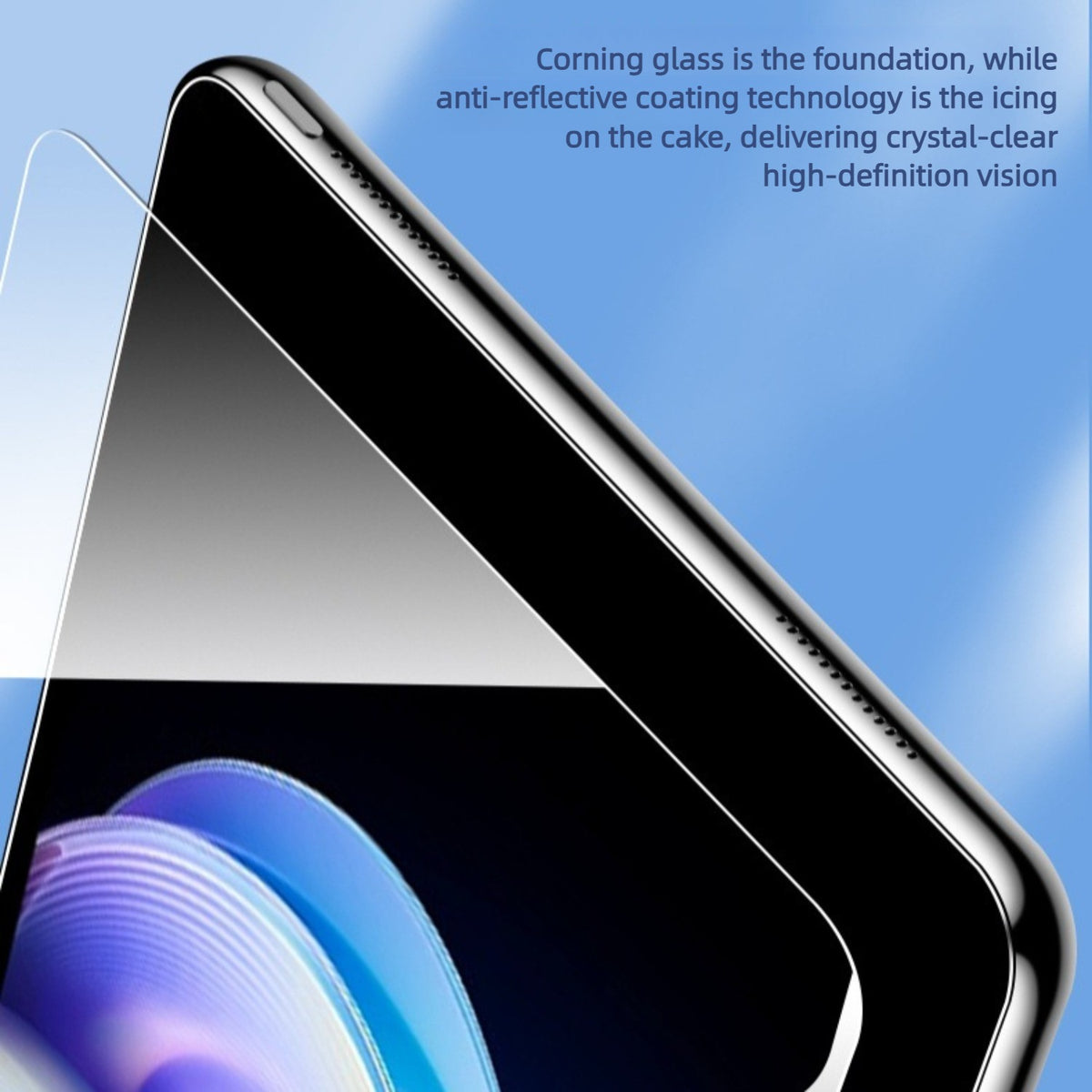 For Oppo Pad Screen Protector Arc Edge Tempered Glass Film with Auto Dust-free Installation Tool (NOT Complete Covering)