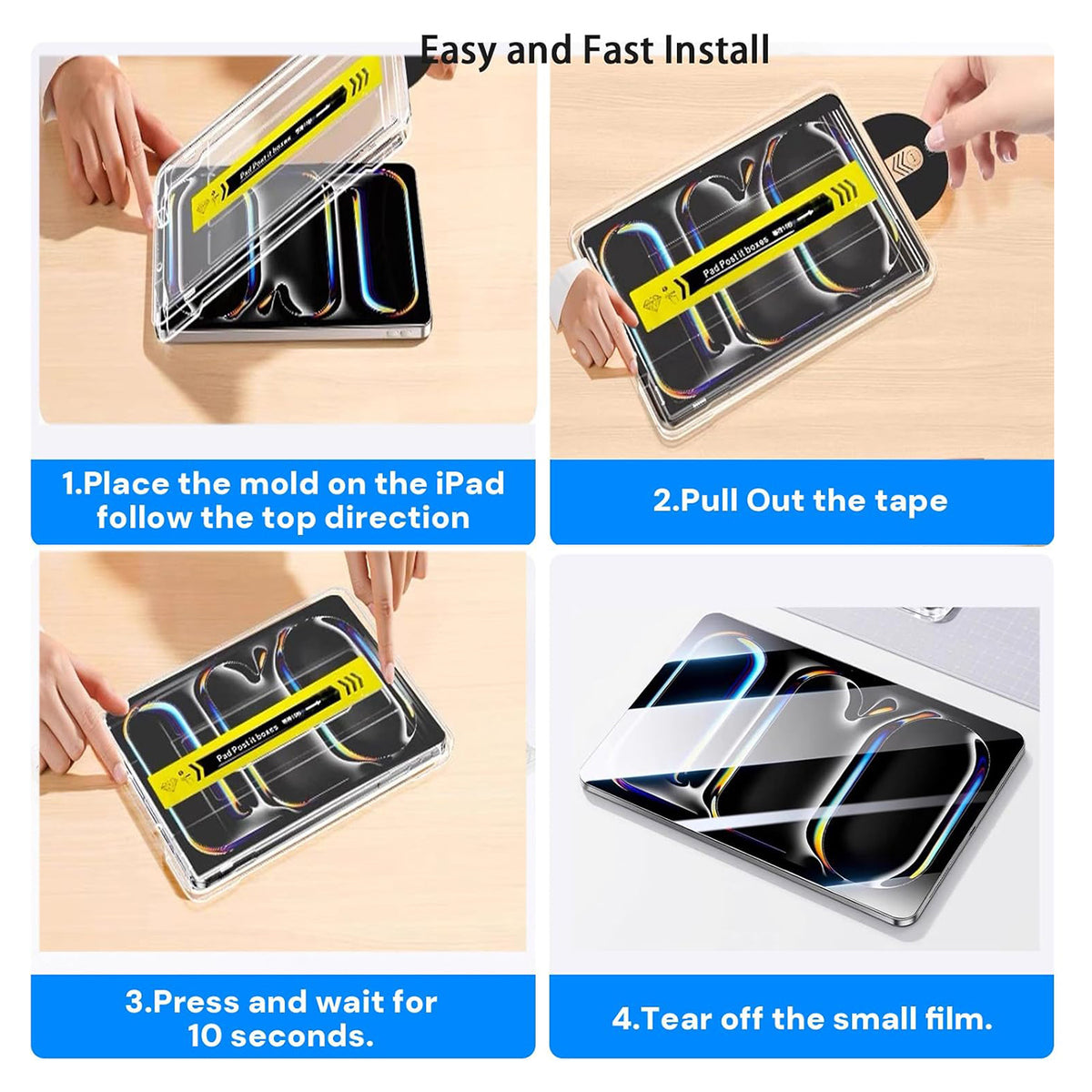 For Honor Tablet GT Screen Protector Arc Edge Tempered Glass Film with Auto Dust-free Installation Tool (NOT Complete Covering)