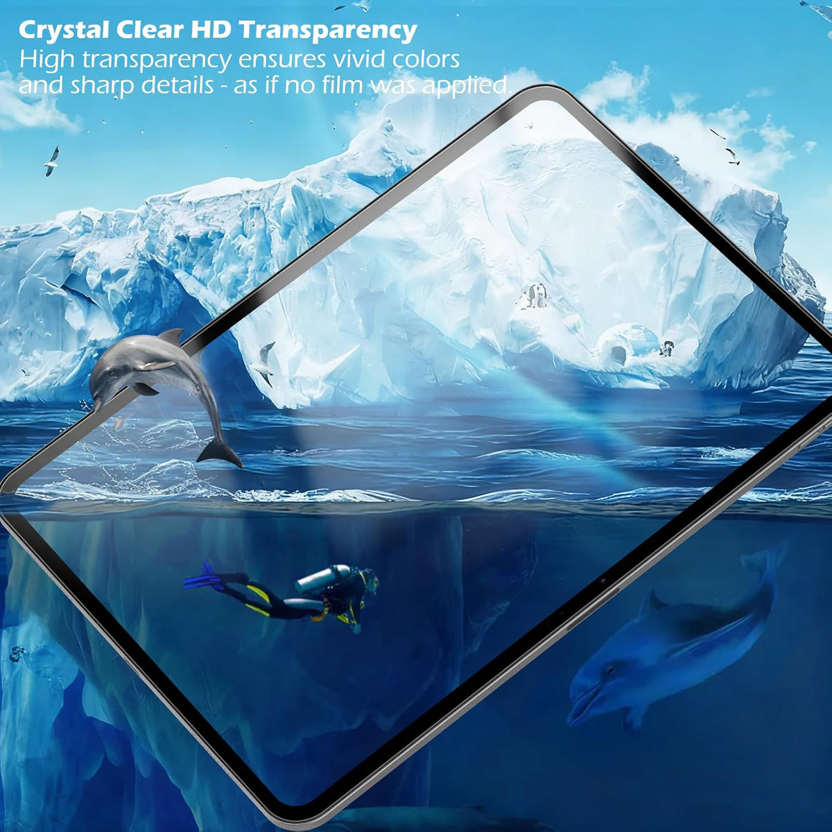 For Honor Tablet GT Screen Protector Arc Edge Tempered Glass Film with Auto Dust-free Installation Tool (NOT Complete Covering)