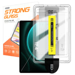 For Samsung Galaxy Tab S8+ / Galaxy Tab S9+ / Galaxy Tab S9 FE+ / Galaxy Tab S10+ / Galaxy Tab S7 FE Screen Protector Arc Edge Tempered Glass Film with Auto Dust-free Installation Tool (NOT Complete Covering)